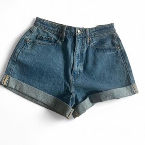 💕 Wild fable highest rise curvy short happy size 27 blue cuffed hem jeans